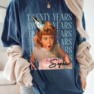 TWENTY YEARS 20th Birthday Custom Sweatshirt Retro Milestone Gift