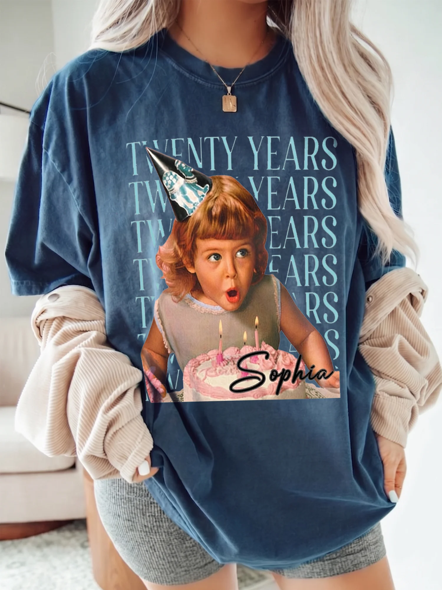 TWENTY YEARS 20th Birthday Custom Sweatshirt Retro Milestone Gift