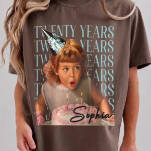 TWENTY YEARS 20th Birthday Custom Sweatshirt Retro Milestone Gift