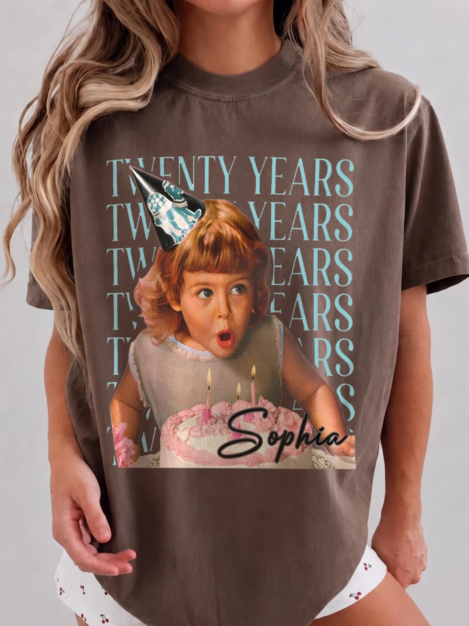 TWENTY YEARS 20th Birthday Custom Sweatshirt Retro Milestone Gift