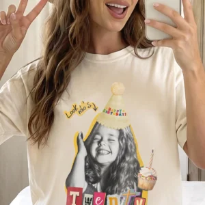 Look Who's Happy Birthday Tee Personalized Custom Photo Shirt