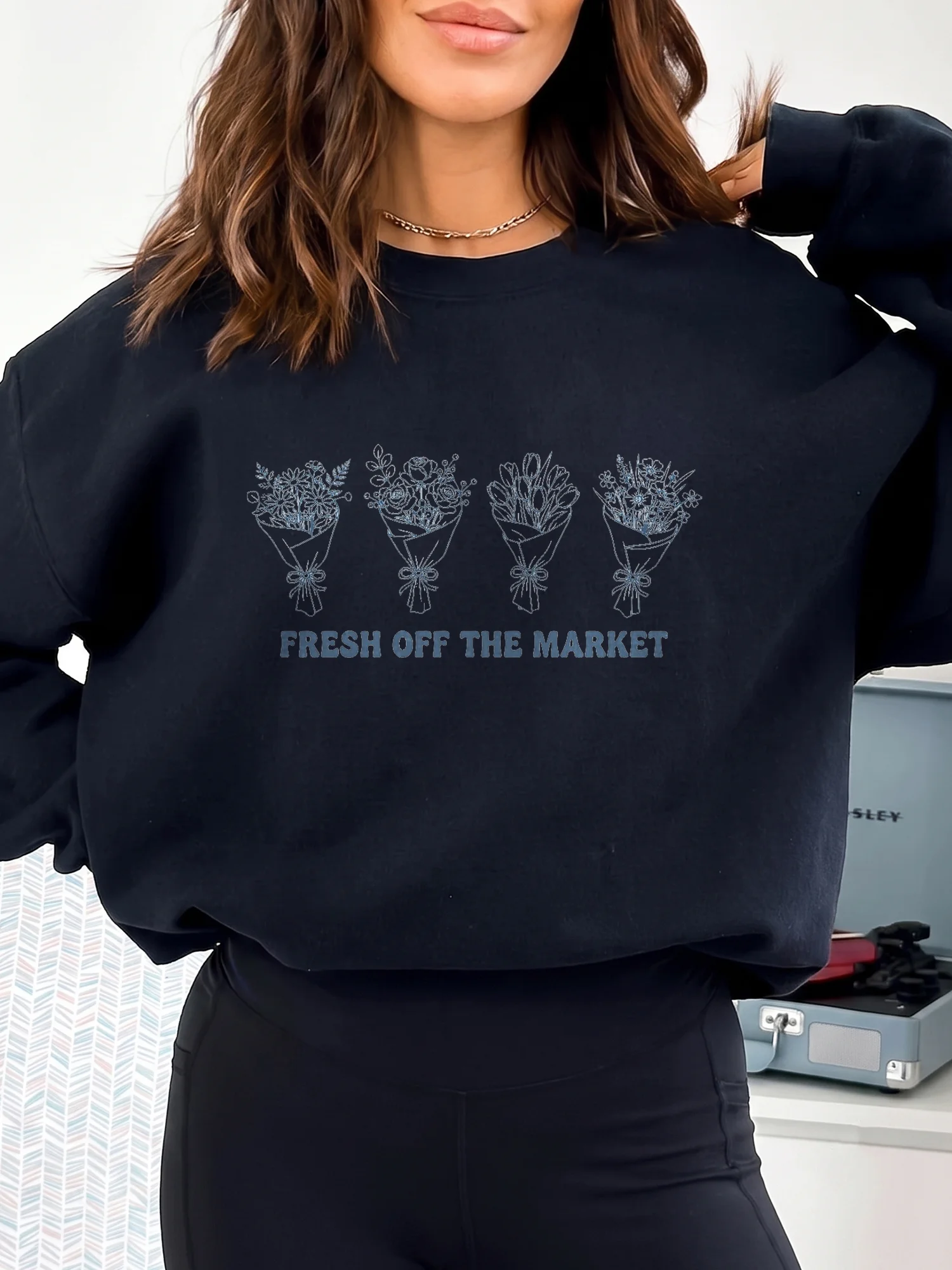 Fresh Off The Market Floral Bouquet Tee Bachelorette Shirt For Women