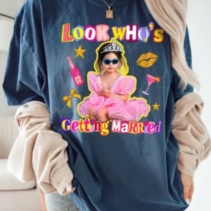 Look Who's Getting Married Custom Bride Photo Tee for Bachelorette Party