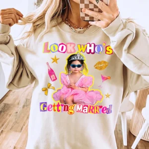 Look Who's Getting Married Custom Bride Photo Tee for Bachelorette Party
