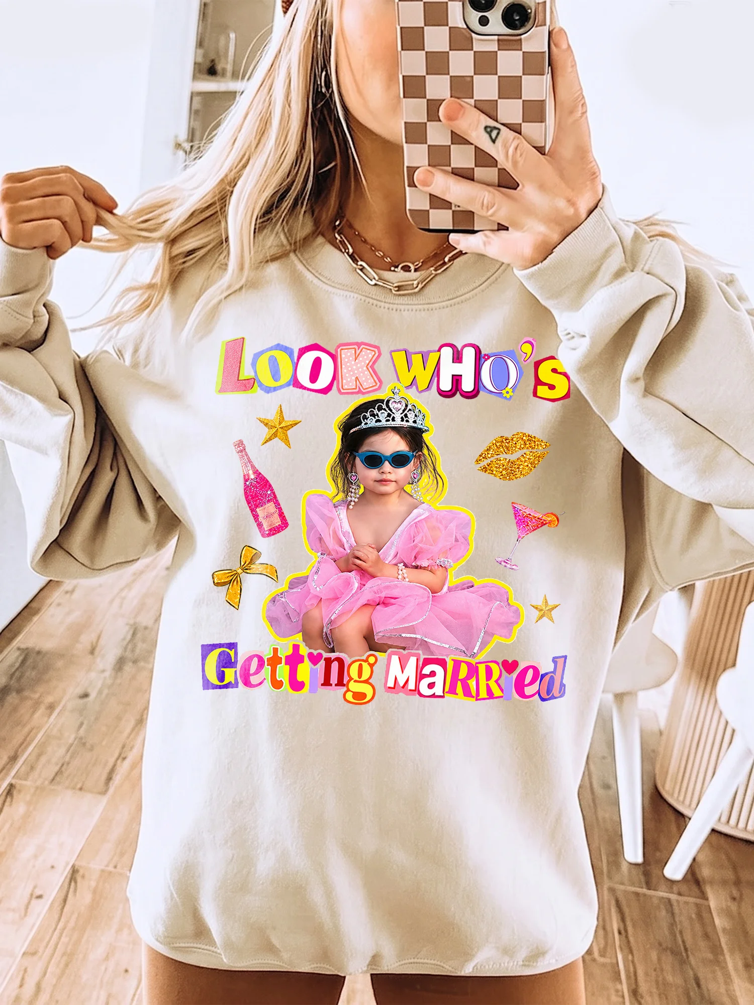 Look Who's Getting Married Custom Bride Photo Tee for Bachelorette Party