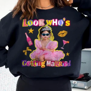 Look Who's Getting Married Custom Bride Photo Tee for Bachelorette Party
