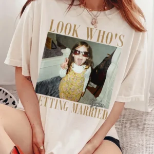 Look Who's Getting Married Custom Photo Tee Personalized Bachelorette Party Shirt