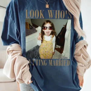 Look Who's Getting Married Custom Photo Tee Personalized Bachelorette Party Shirt