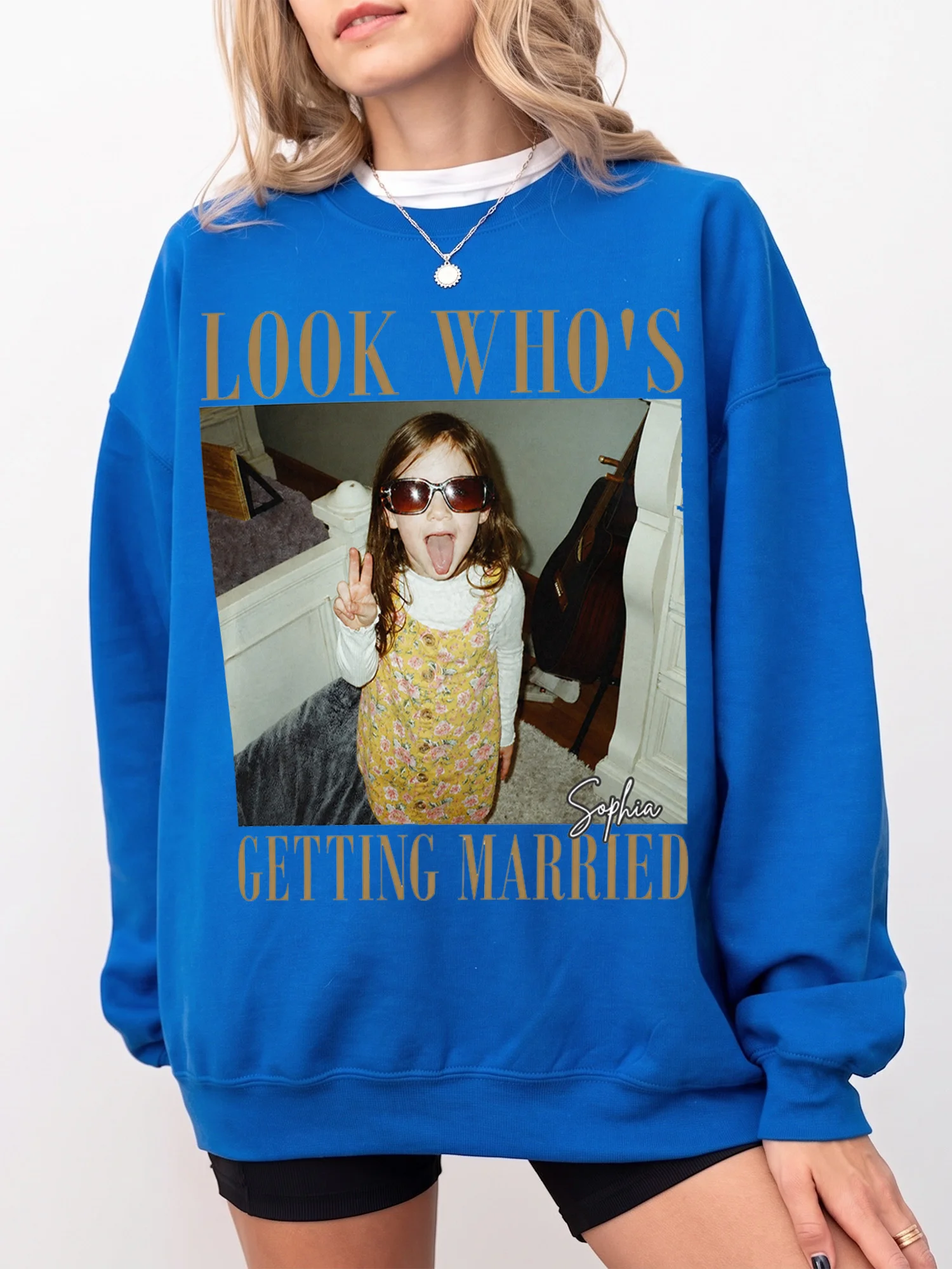 Look Who's Getting Married Custom Photo Tee Personalized Bachelorette Party Shirt