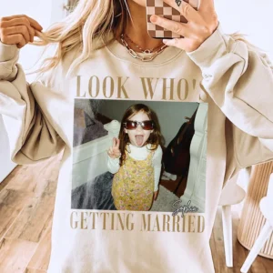 Look Who's Getting Married Custom Photo Tee Personalized Bachelorette Party Shirt
