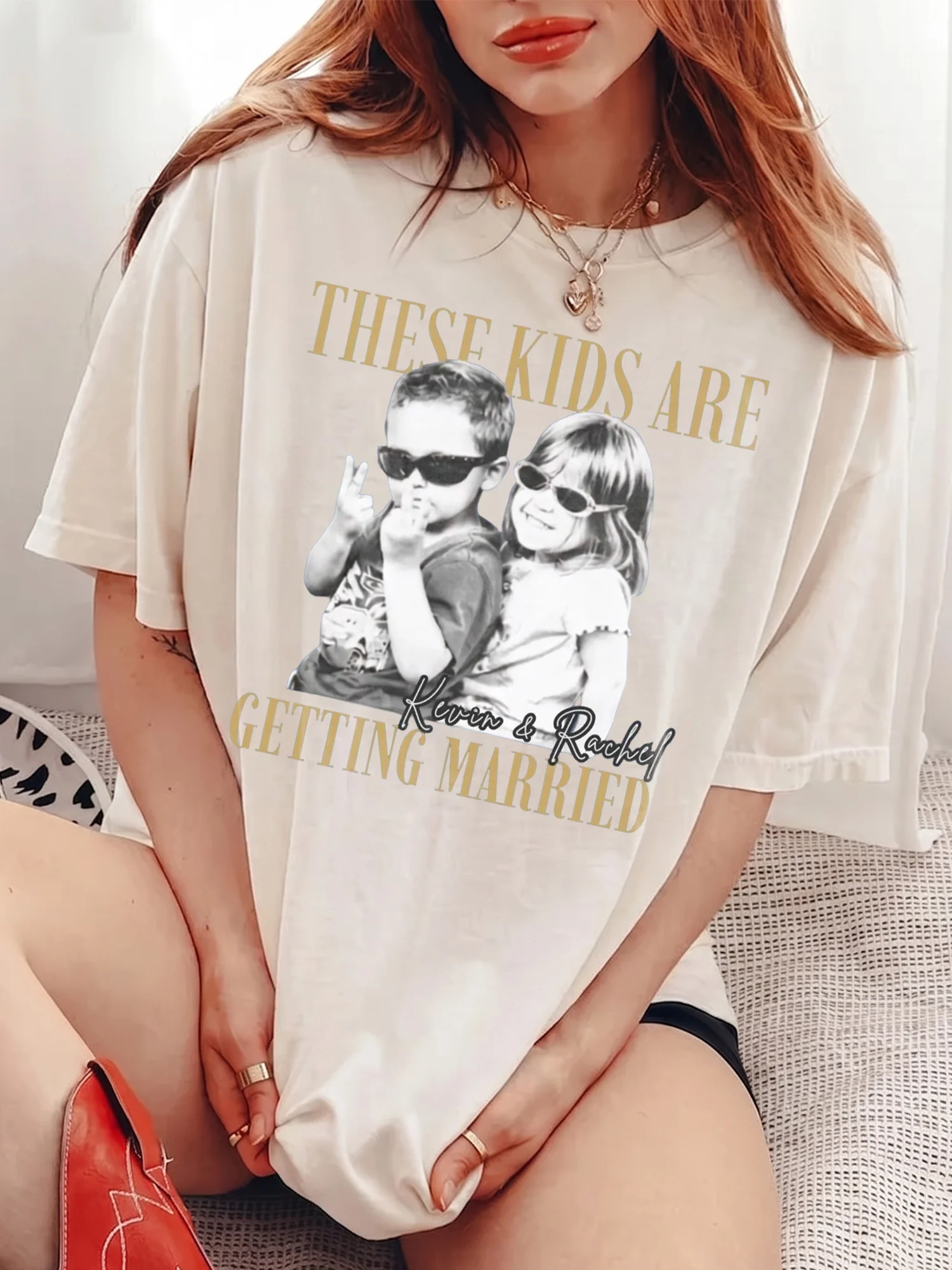These Kids Are Getting Married Tee Personalized Photo Funny Engagement Shirt Bridal Shower Gift