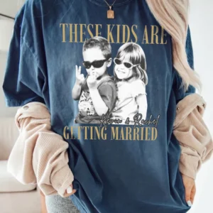 These Kids Are Getting Married Tee Personalized Photo Funny Engagement Shirt Bridal Shower Gift
