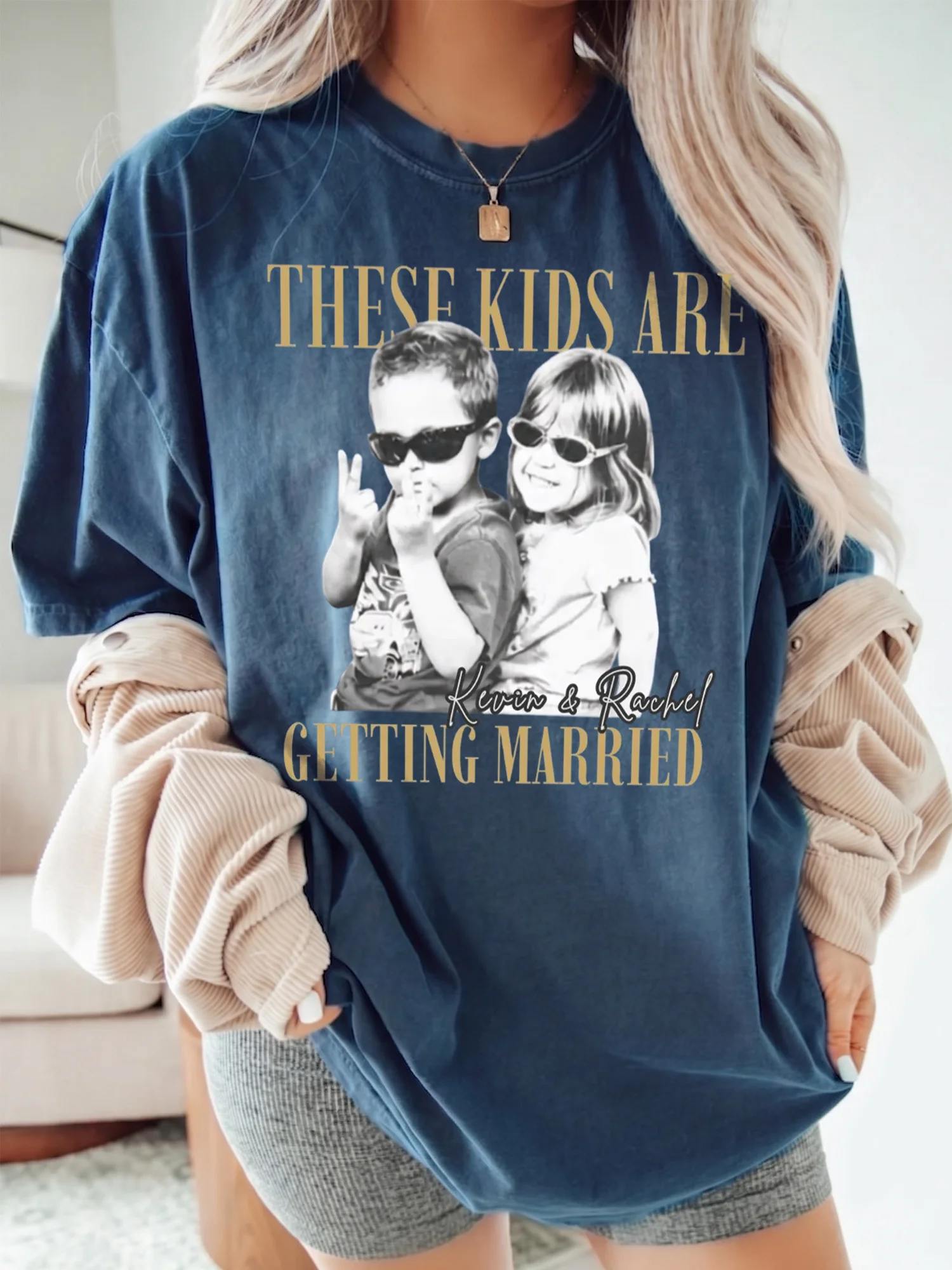 These Kids Are Getting Married Tee Personalized Photo Funny Engagement Shirt Bridal Shower Gift