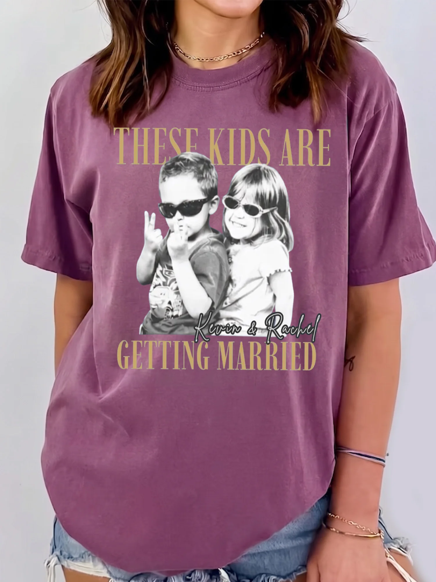 These Kids Are Getting Married Tee Personalized Photo Funny Engagement Shirt Bridal Shower Gift