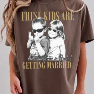 These Kids Are Getting Married Tee Personalized Photo Funny Engagement Shirt Bridal Shower Gift