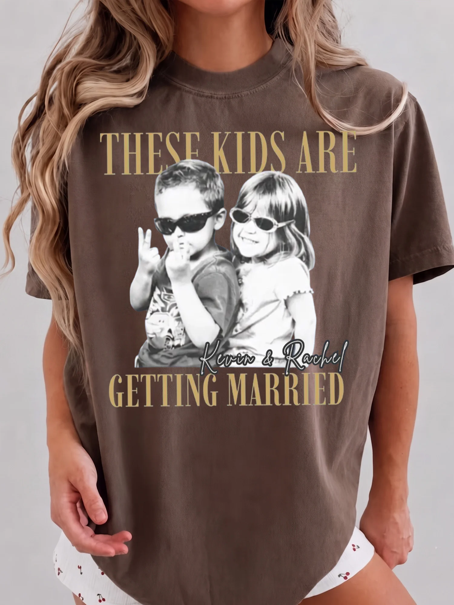 These Kids Are Getting Married Tee Personalized Photo Funny Engagement Shirt Bridal Shower Gift