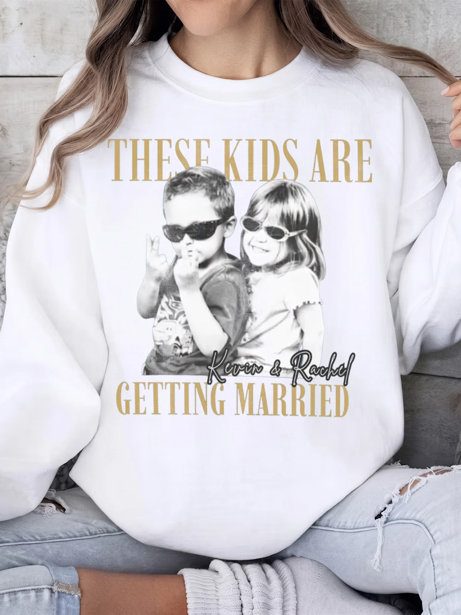 These Kids Are Getting Married Tee Personalized Photo Funny Engagement Shirt Bridal Shower Gift