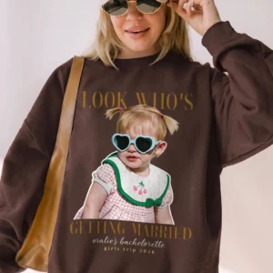 Look Who's Getting Married Personalized Photo Tee Custom Bachelorette Party Shirt for Bridal Shower Girls Trip
