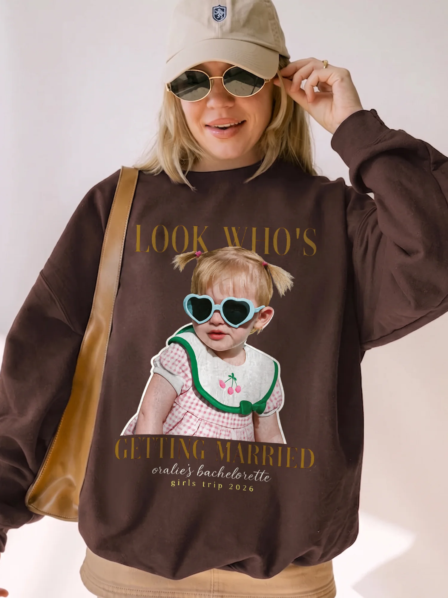 Look Who's Getting Married Personalized Photo Tee Custom Bachelorette Party Shirt for Bridal Shower Girls Trip