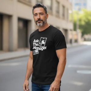 Ask The Manager 38 Vintage Office Humor Tee Coworker Gift