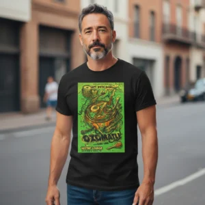 Ozomatli Nectar Lounge Seattle Concert Tee with Lobo Lara Vintage Poster Graphic