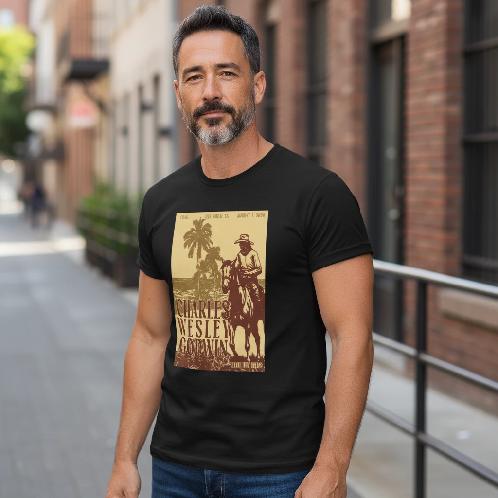 woobulk_1786415440422_0_6081b96a.webp Charles Wesley Godwin Vintage Concert Tee Retro Western Graphic Tour Shirt
