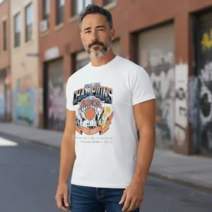 2024 NBA Champions New York Knicks Throwback Graphic Tee