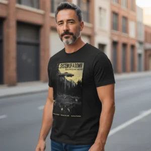 System of a Down Faith No More Tour Tee Retro Alt Metal Concert Graphic