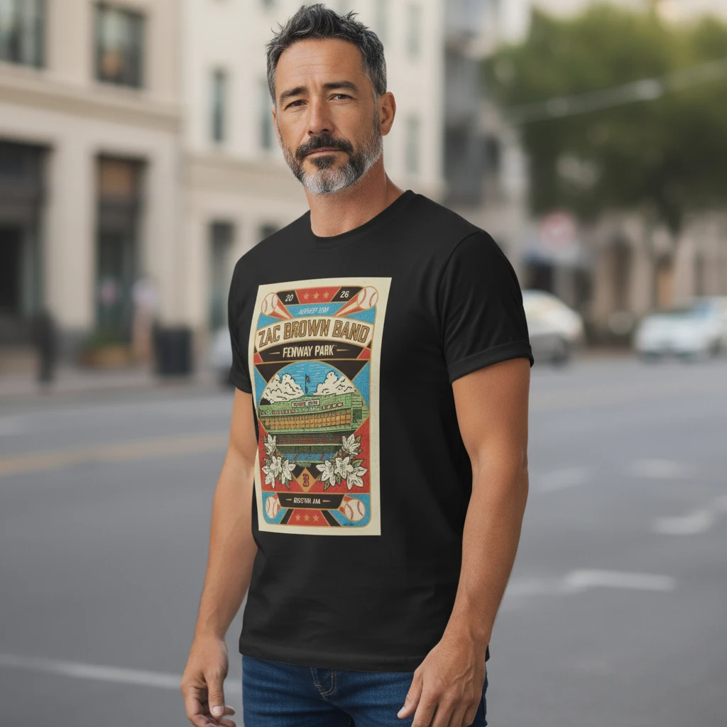 woobulk_1786418157705_0_0a07f725.webp Zac Brown Band Fenway Park Boston MA Concert Souvenir Tee
