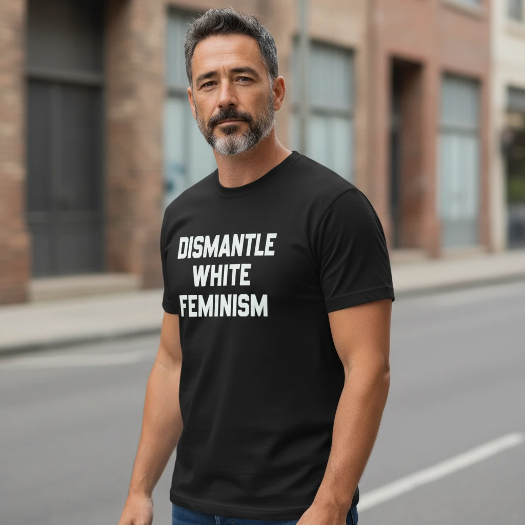 woobulk_1786418326373_0_fe6b507a.webp Dismantle White Feminism Statement Tee for Intersectional Activists