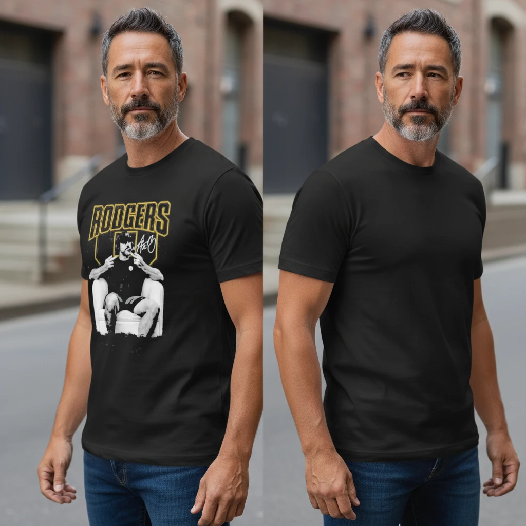 woobulk_1786418808330_0_cb7d1408.webp Aaron Rodgers Graphic Tee Signature Football Fan Shirt