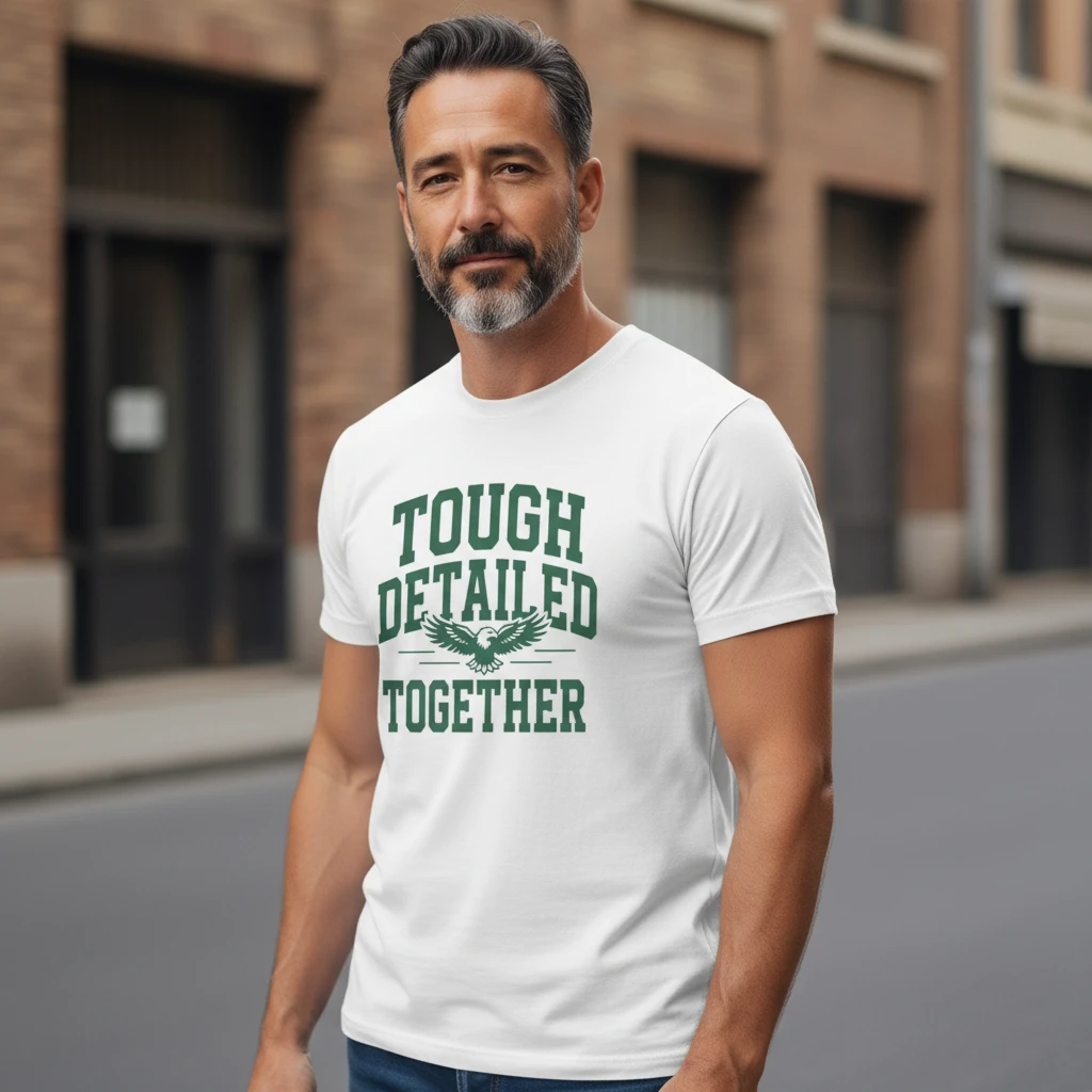 Tough Detailed Together Eagle Tee Motivational Team Slogan Shirt