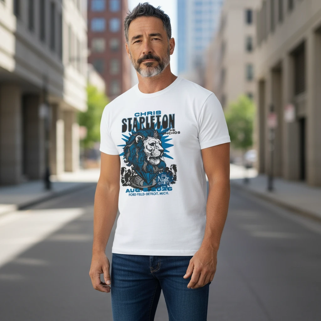 woobulk_1786419744227_0_d3c6fdc7.webp Chris Stapleton Detroit Ford Field Aug 2026 Concert Tee Vintage Lion Graphic Fan Shirt