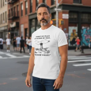 There's No Place I'd Rather Be Than Beaver Valley Tee Retro Hometown Travel Souvenir