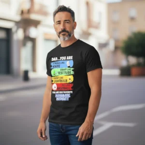 Funny Dad Gift Tee Sarcastic Inanimate Insanity Humor Shirt