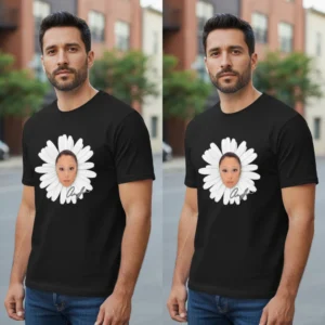 Ariana Grande Graphic Tee Surreal Daisy Portrait T-Shirt
