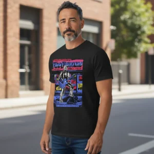 Foo Fighters Tee Retro Robot Concert Graphic Band Shirt