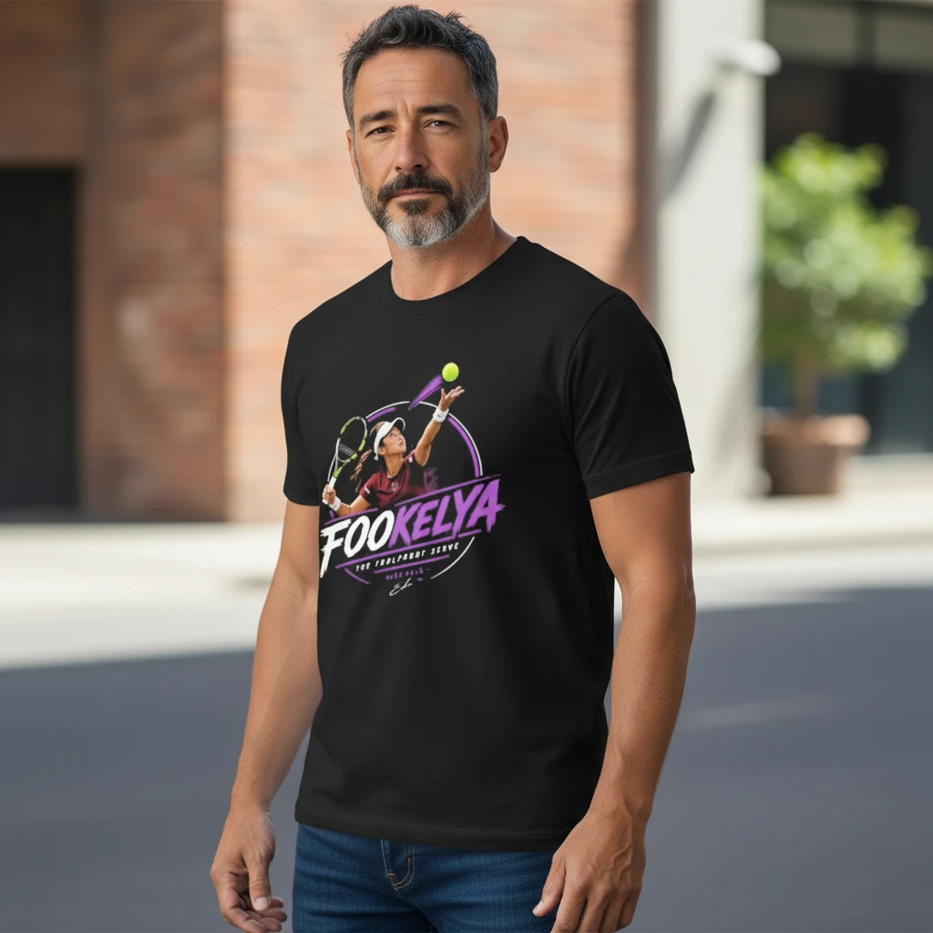 Tennis Foolproof Serve Tee FOOKELYA Funny Sports Graphic Shirt for Men