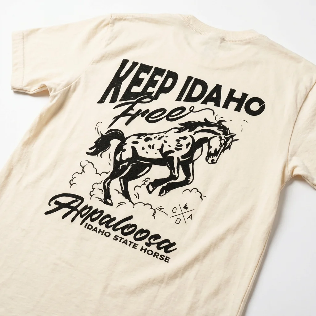Idaho State Horse Appaloosa Tee Keep Idaho Free Western Shirt