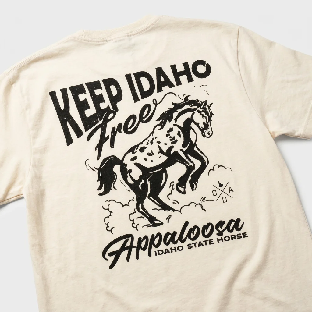 Idaho State Horse Appaloosa Tee Keep Idaho Free Western Shirt