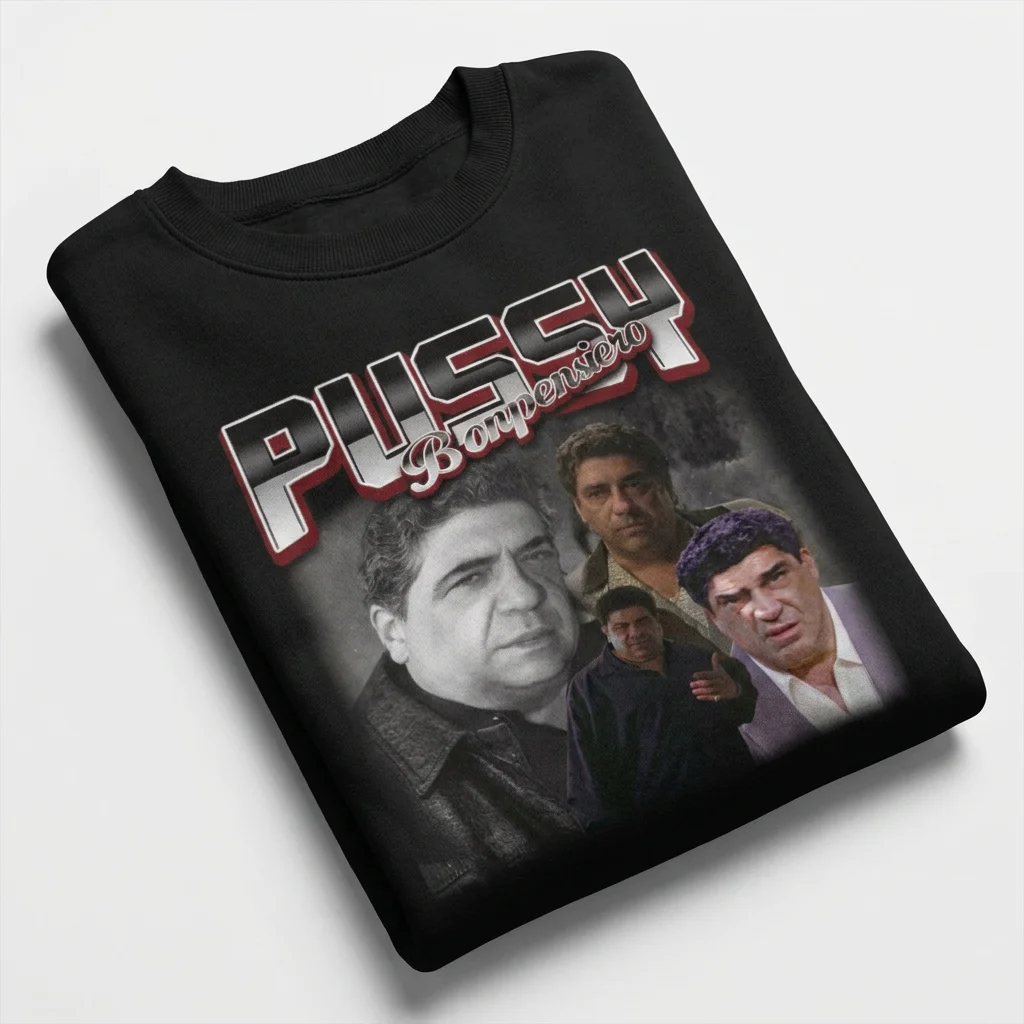 Vincent Pastore 1946-2026 Vintage Bootleg Bonpensiero Sweatshirt Vintage Mobster TV Fan Graphic Crewneck