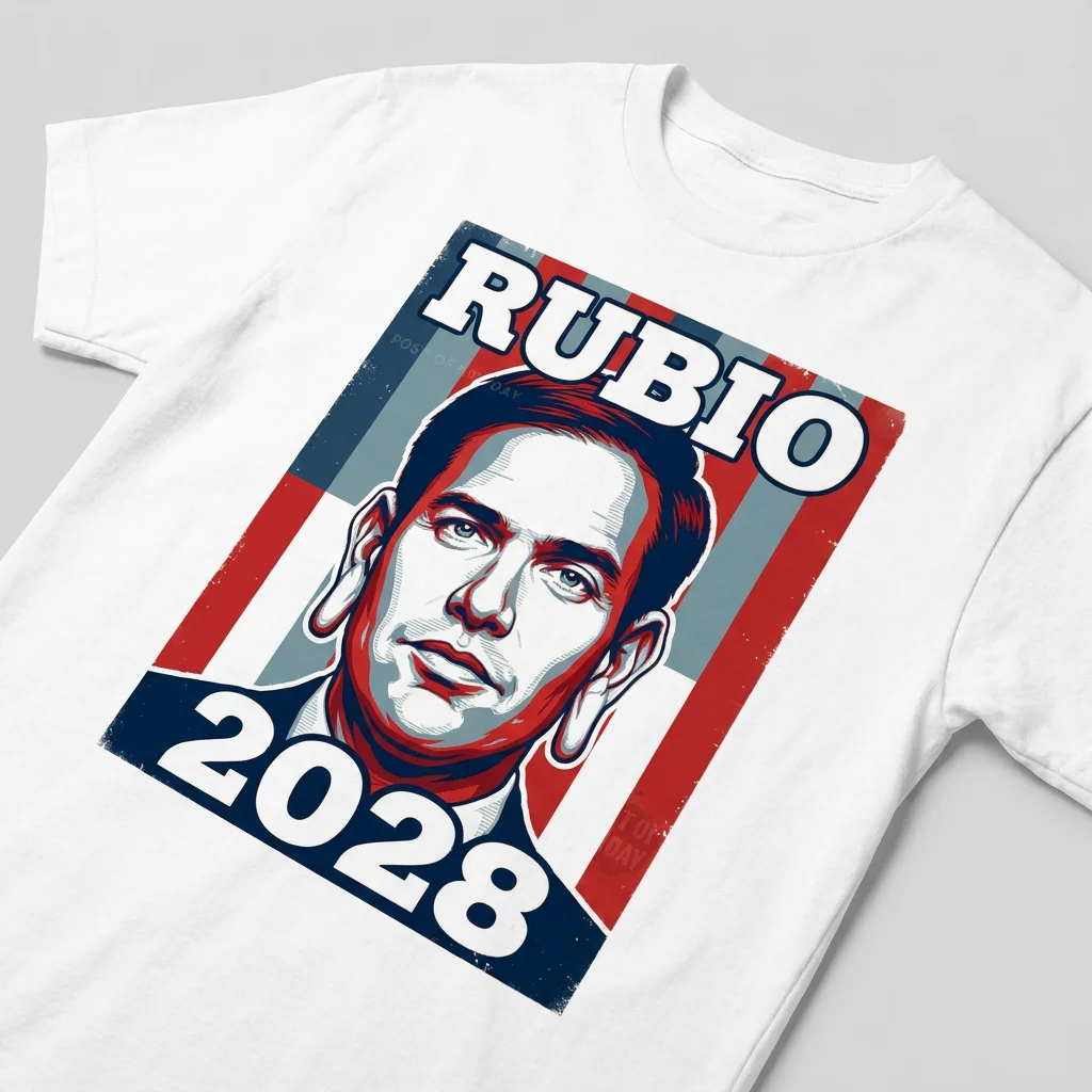Rubio 2028 Marco Rubio Political Campaign Tee Conservative Election Graphic T-Shirt