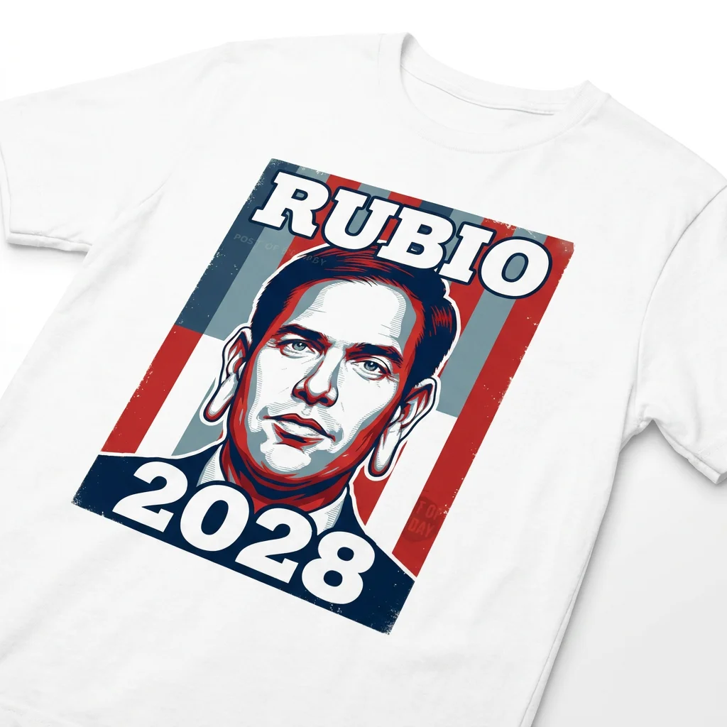 Rubio 2028 Marco Rubio Political Campaign Tee Conservative Election Graphic T-Shirt