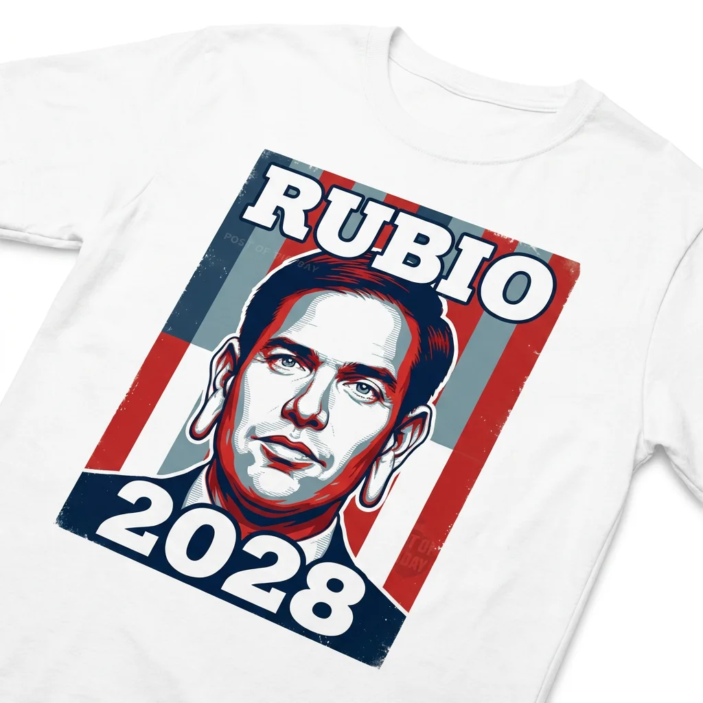 Rubio 2028 Marco Rubio Political Campaign Tee Conservative Election Graphic T-Shirt