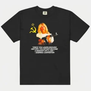 Sabrina Carpenter Marxist Quote Ironic Political Parody Tee
