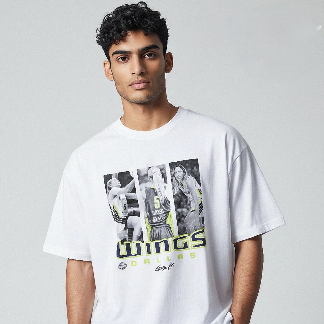 WINGS DALLAS Tee Vintage-Inspired Basketball Graphic Shirt for Fans