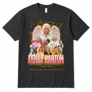 In Memory Of Dolly Parton Tee 1946-2026 Vintage Country Music Legend Tribute Graphic T-Shirt