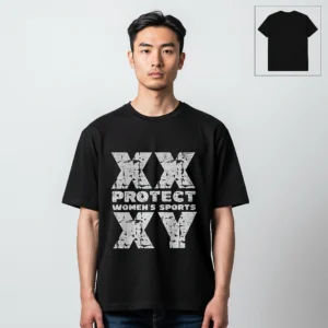 XX Protect Women's Sports XY Tee, Distressed Chromosome Graphic T-Shirt available at our Los Angeles warehouse