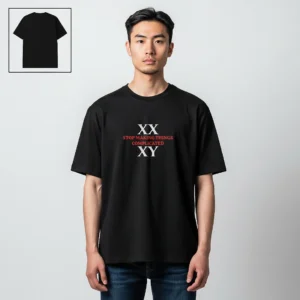 XX Stop Making Things Complicated XY Tee Minimalist Slogan Graphic T-Shirt available at our Los Angeles warehouse