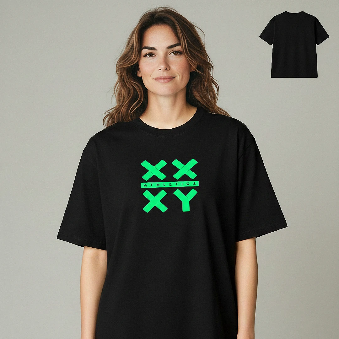 XX XY Athletics Tee Neon Green Graphic Shirt for Workout and — Los Angeles XX XY Athletics Tee Neon Green Graphic Shirt for Workout and Fitness available at our Los Angeles warehouse